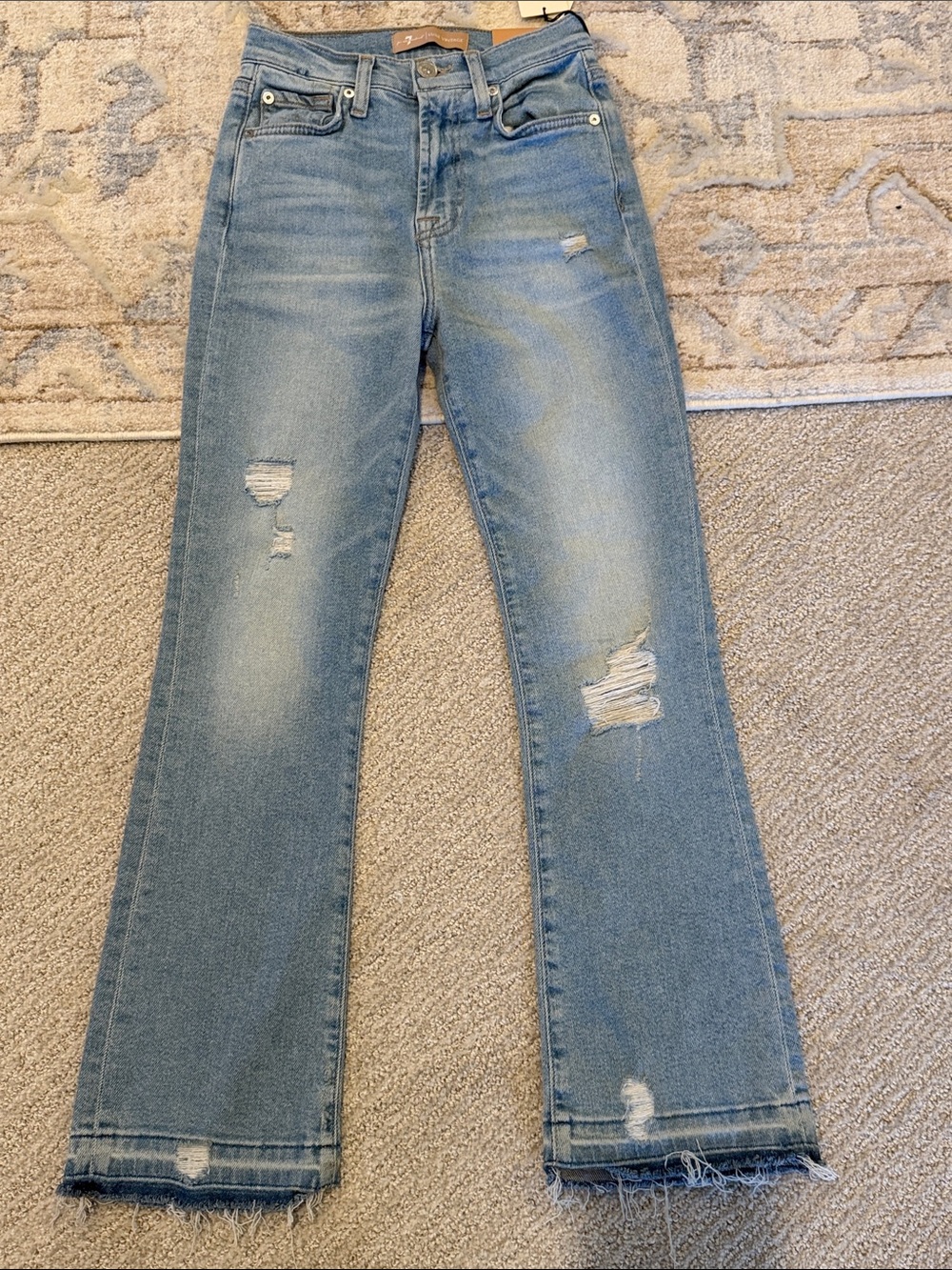 7 For All Mankind High Waist Slim Kick size 23